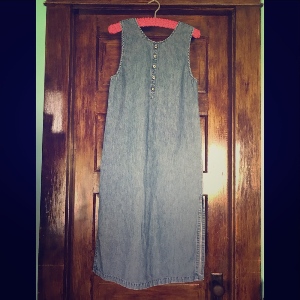 Marsh Landing denim jumper dress size PS
